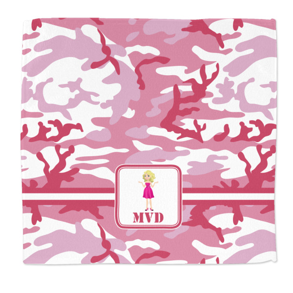 Custom Pink Camo Microfiber Dish Rag (Personalized)