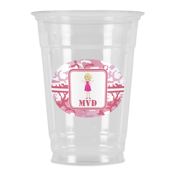 Custom Pink Camo Party Cups - 16oz (Personalized)