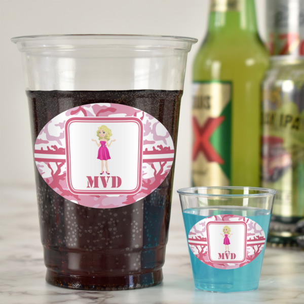 Custom Design - Plastic Shot Glasses - In Context