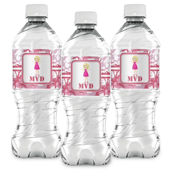 Custom Design - Water Bottle Labels - Front View