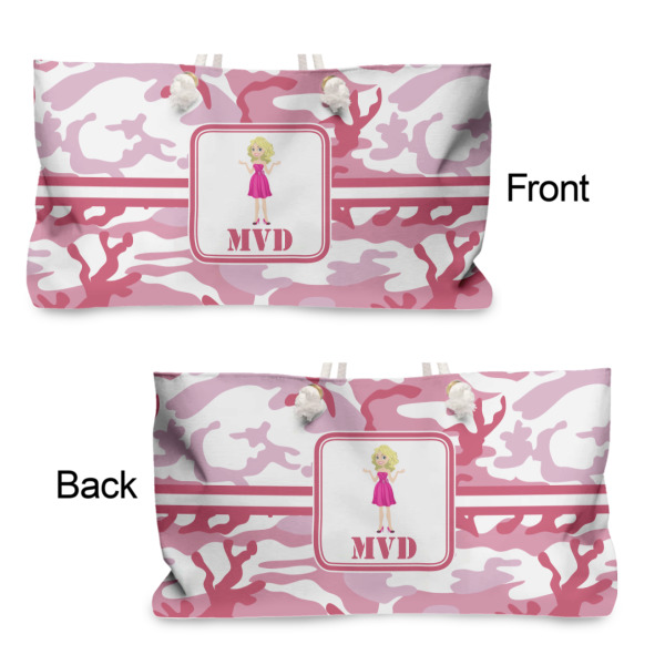 Custom Design - Large Rope Tote - From & Back View