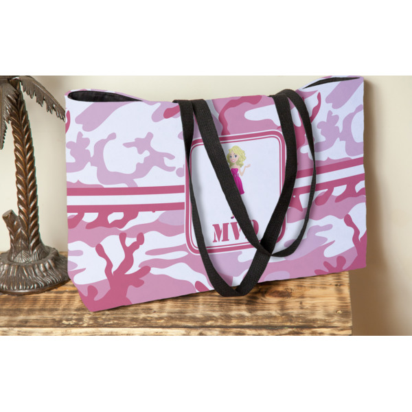 Custom Design - Tote w/Black Handles - Lifestyle View