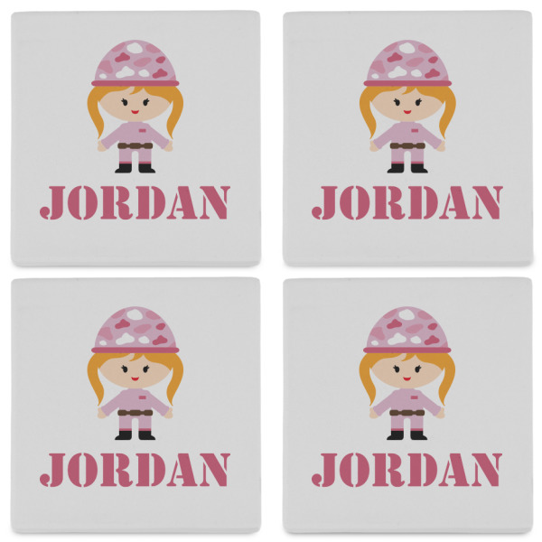 Custom Design - Set of 4 Stone Coasters - See All 4 View
