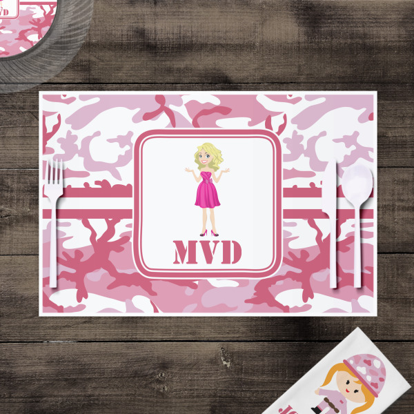 Custom Design - Disposable Paper Placemat - In Context