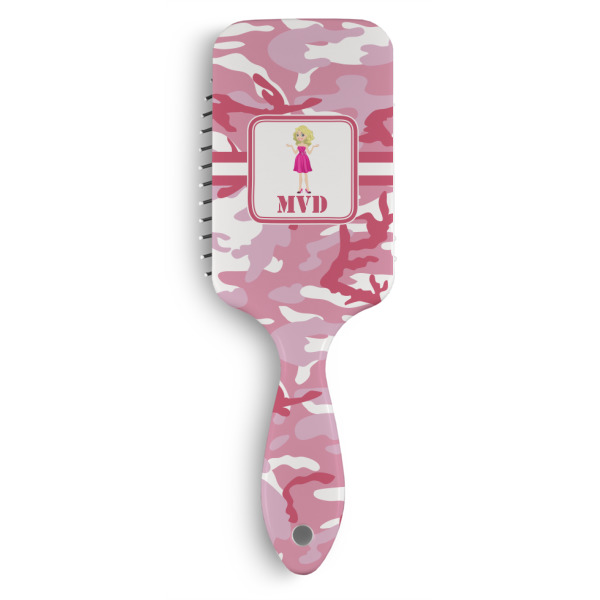 Custom Pink Camo Hair Brushes (Personalized)