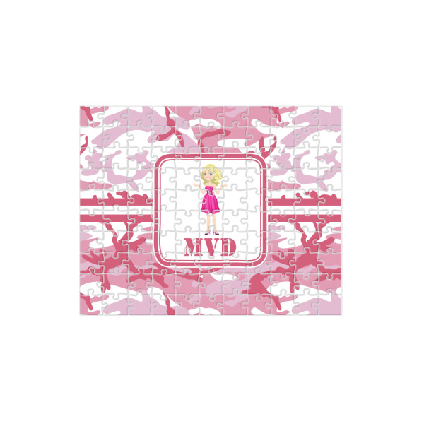 Custom Pink Camo 110 pc Jigsaw Puzzle (Personalized)