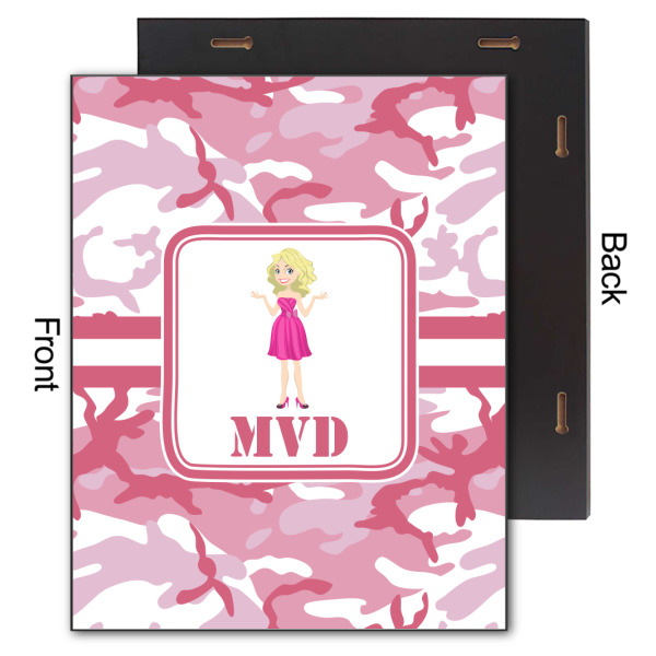 Custom Design - 11x14 Wood Print - Front & Back View