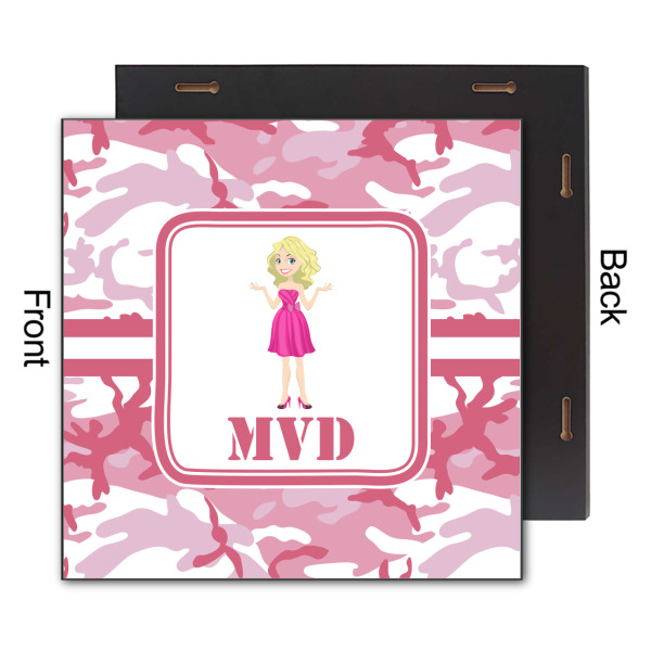 Custom Design - 12x12 Wood Print - Front & Back View