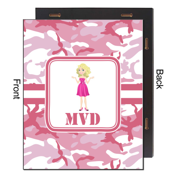 Custom Design - 16x20 Wood Print - Front & Back View