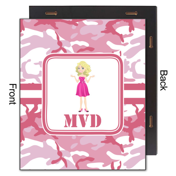 Custom Design - 20x24 Wood Print - Front & Back View