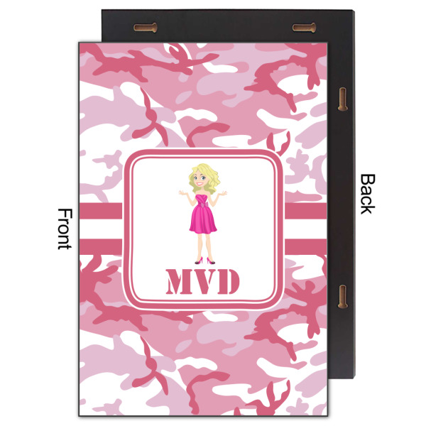 Custom Design - 20x30 Wood Print - Front & Back View