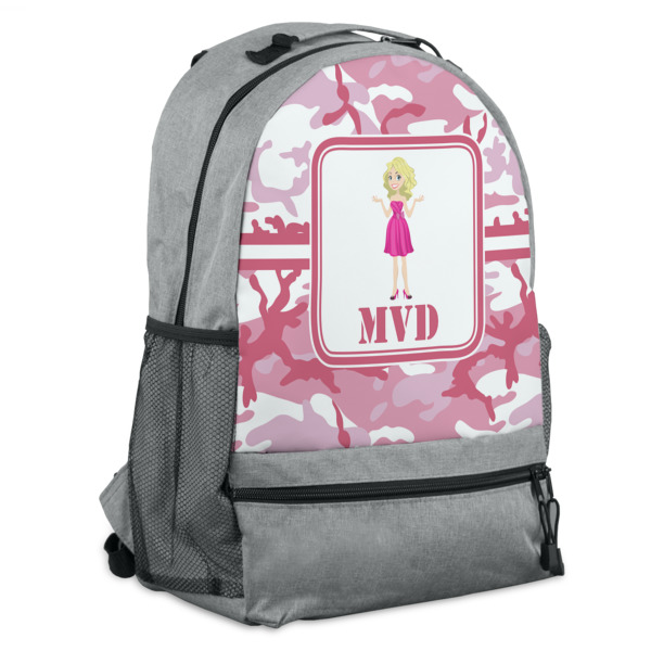 Custom Pink Camo Backpack (Personalized)