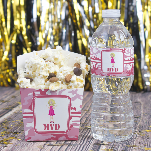 Custom Design - French Fry Favor Box - w/ Water Bottle