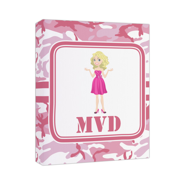 Custom Pink Camo Canvas Print (Personalized)