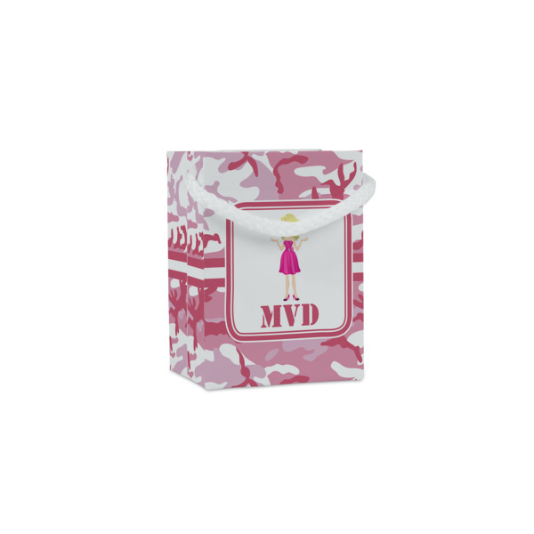 Custom Pink Camo Jewelry Gift Bags (Personalized)