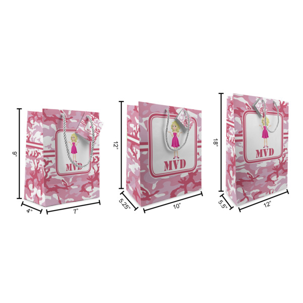 Custom Design - Gift Bags - All Sizes - Dimensions