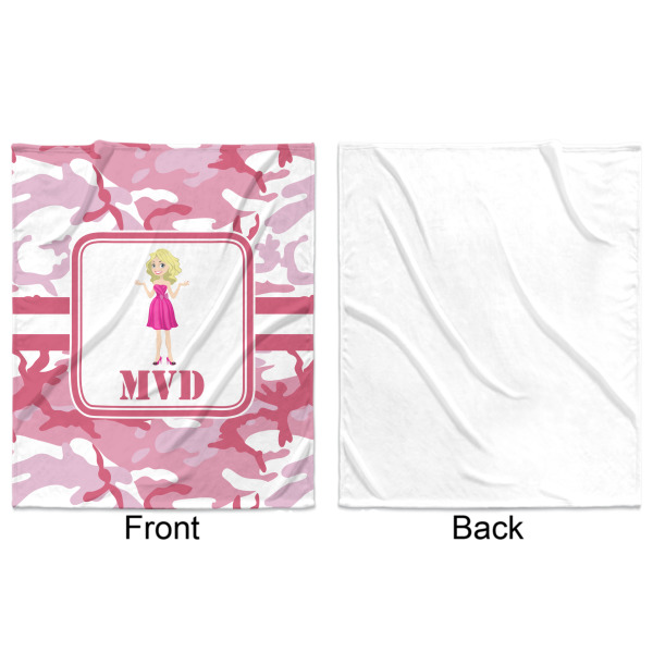Custom Design - Minky Blanket - 50"x60" - Single Sided - Front & Back