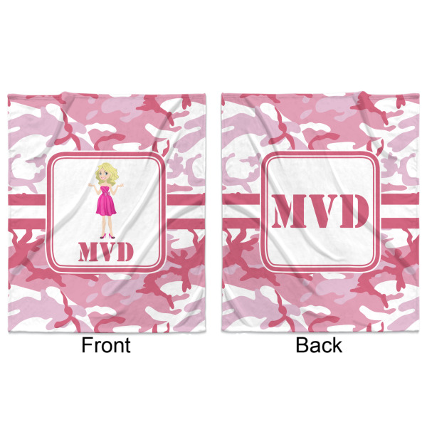 Custom Design - Minky Blanket - 50"x60" - Double Sided - Front & Back