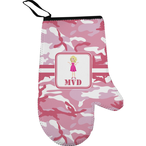 Custom Pink Camo Oven Mitt (Personalized)