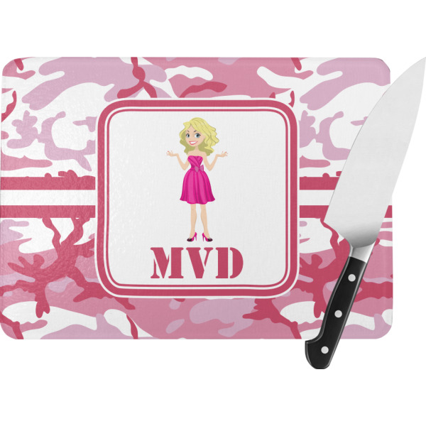 Custom Design Your Own Rectangular Glass Cutting Board