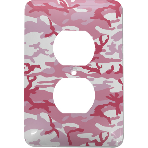 Custom Pink Camo Electric Outlet Plate