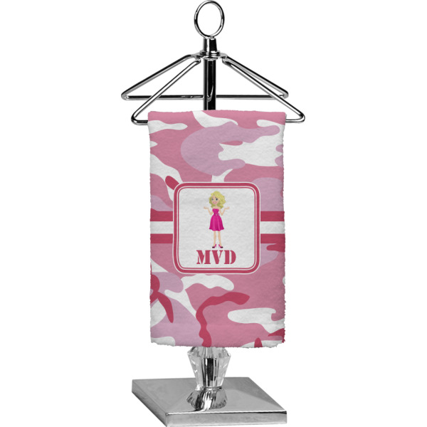 Custom Pink Camo Finger Tip Towel - Full Print (Personalized)