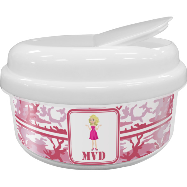 Custom Pink Camo Snack Container (Personalized)