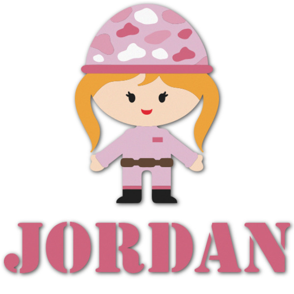 Custom Pink Camo Graphic Decal - Custom Sizes (Personalized)