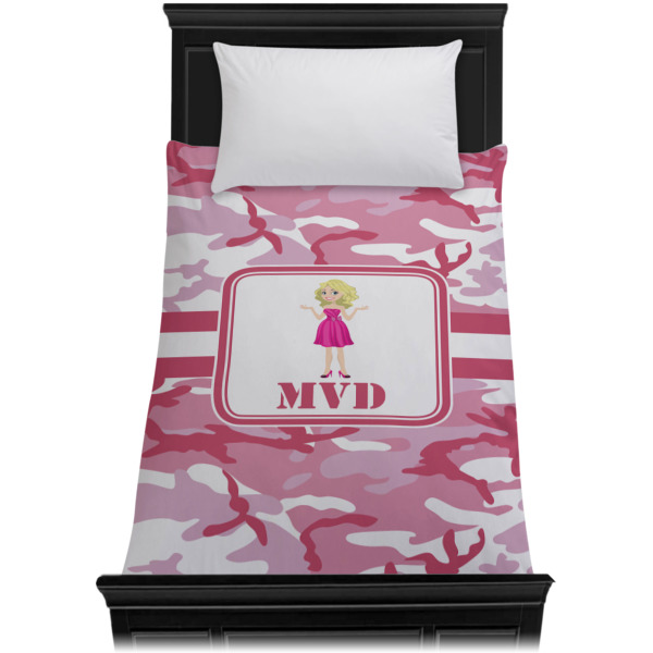 Custom Design - Duvet Cover - Twin XL - On Bed - No Prop