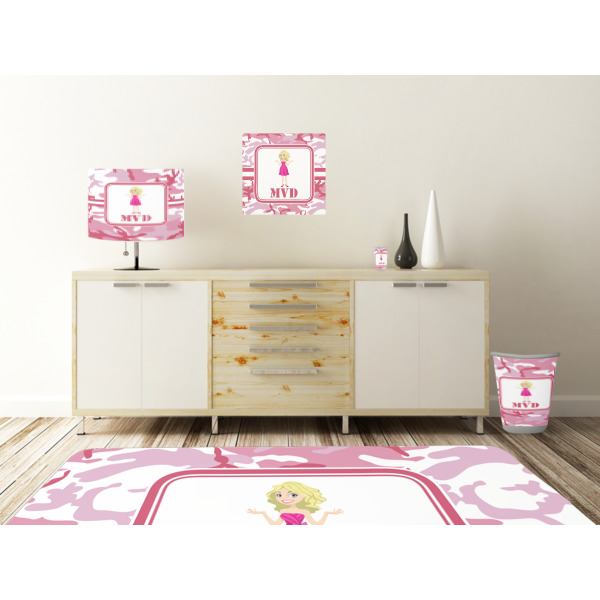 Custom Design - Square Wall Decal Wooden Desk