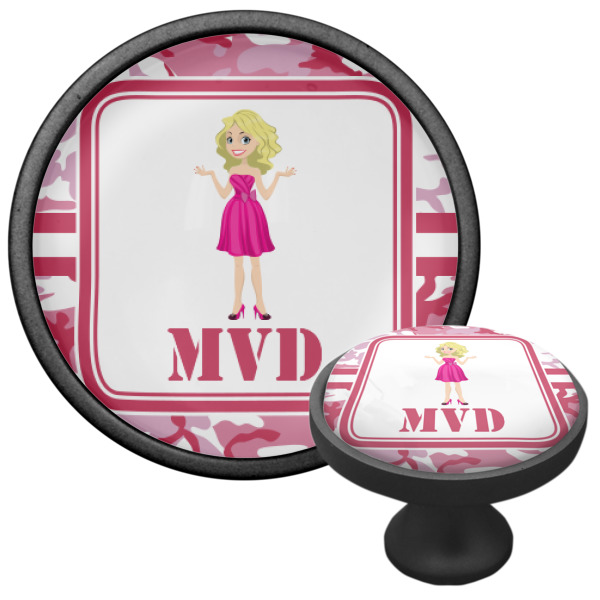 Custom Design - Cabinet Knob - Black - Multi Angle