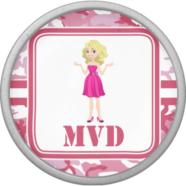 Custom Design - Cabinet Knob - Nickel - Front