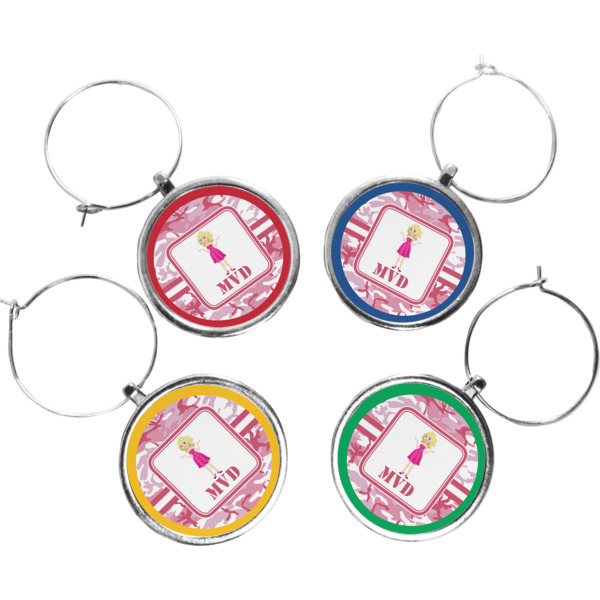 Custom Design Your Own Wine Charms - Set of 4