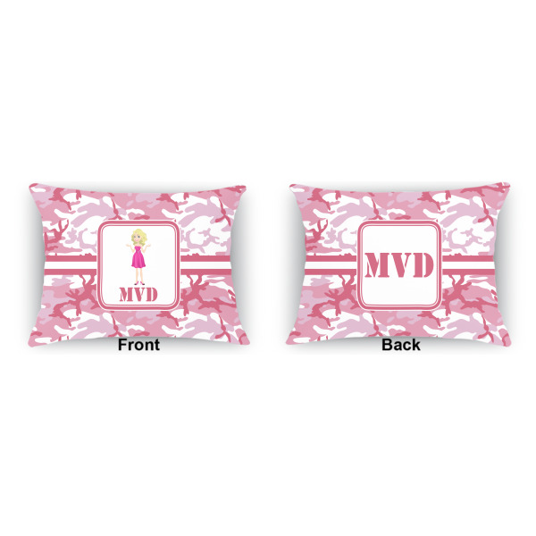 Custom Design - Indoor Rectangular Burlap Pillow (Front and Back)