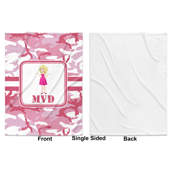 Custom Design - Baby Blanket (Single Sided - Printed Front, White Back)
