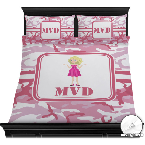 Custom Design - Bedding Set - Queen - Duvet - On Bed