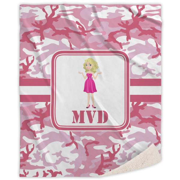 Custom Design Your Own Sherpa Throw Blanket