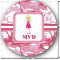 Pink Camo Multipurpose Round Labels - 1" (Personalized)