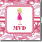 Pink Camo Square Decal - Medium (Personalized)