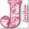 Pink Camo Name & Initial Decal - Up to 9"x9" (Personalized)