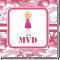 Pink Camo Square Decal - XLarge (Personalized)