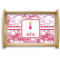 Pink Camo Natural Wooden Tray - Small (Personalized)