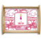 Pink Camo Natural Wooden Tray - Large (Personalized)