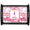Pink Camo Black Wooden Tray - Large (Personalized)