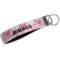 Pink Camo Wristlet Webbing Keychain Fob (Personalized)