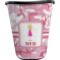 Pink Camo Waste Basket - Double Sided (Black) (Personalized)