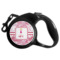 Pink Camo Retractable Dog Leash - Large (Personalized)