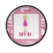 Pink Camo Iron On Round Patch w/ Name or Text