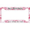 Pink Camo License Plate Frame (Personalized)