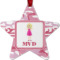 Pink Camo Metal Star Ornament - Double Sided w/ Name or Text